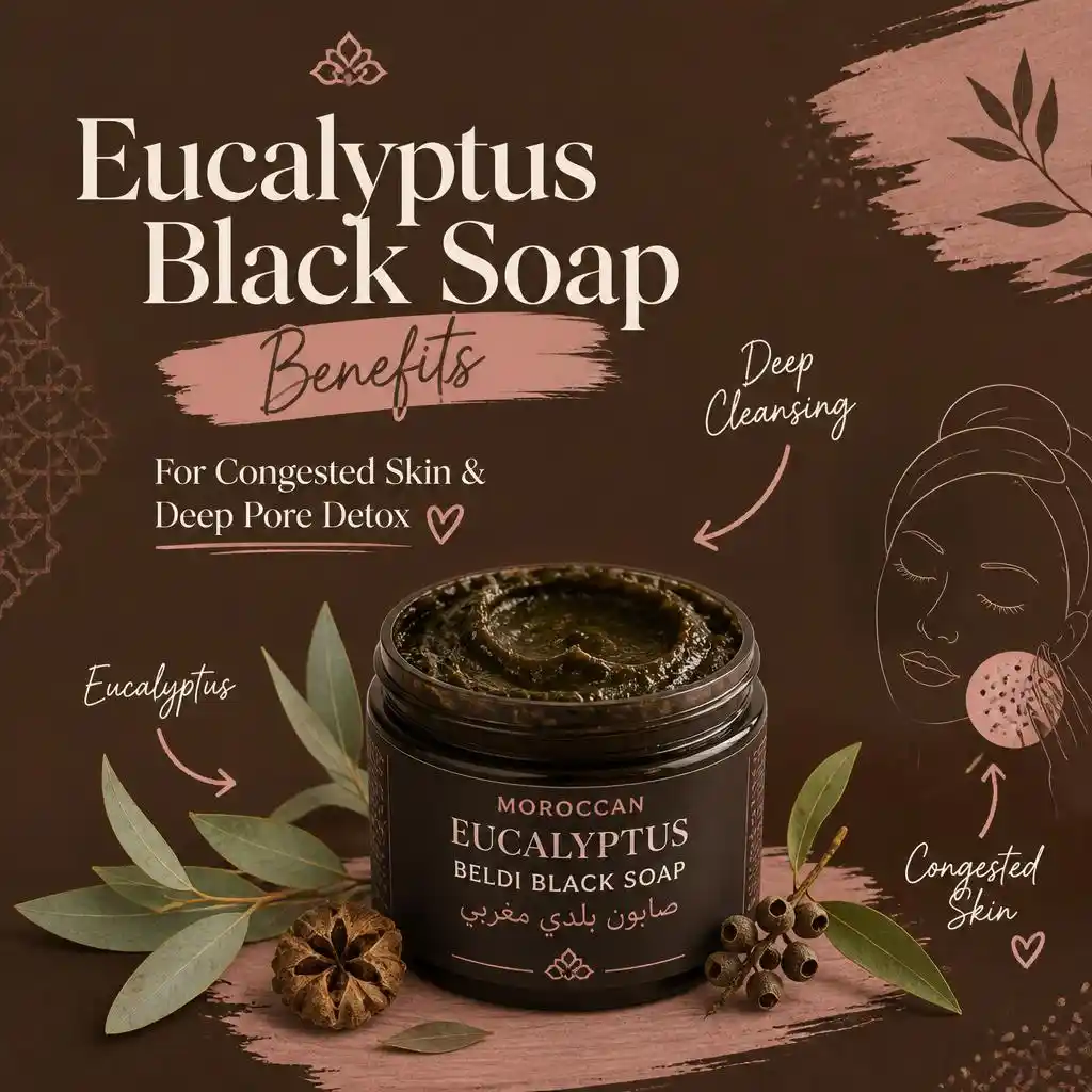 Eucalyptus Black Soap Benefits for Congested Skin & Deep Por