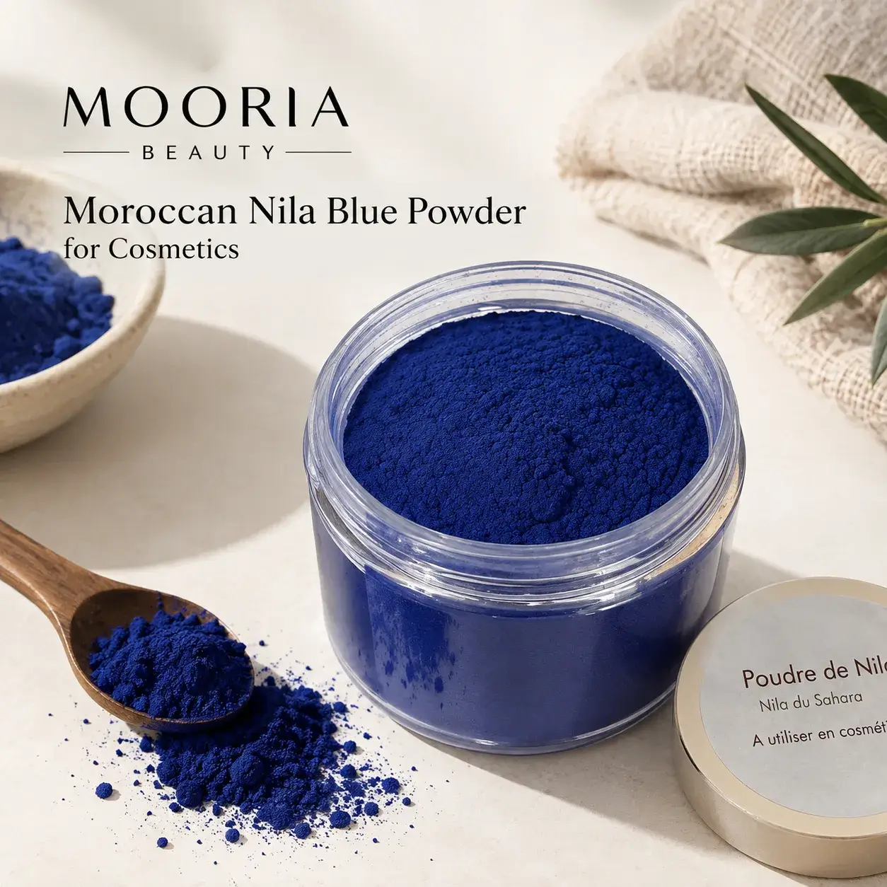 Mooria group Fine Ceramic Masterpiece - Pure Moroccan Nila Blue Powder Wholesale – Botanical Ingredient & OEM Private Label