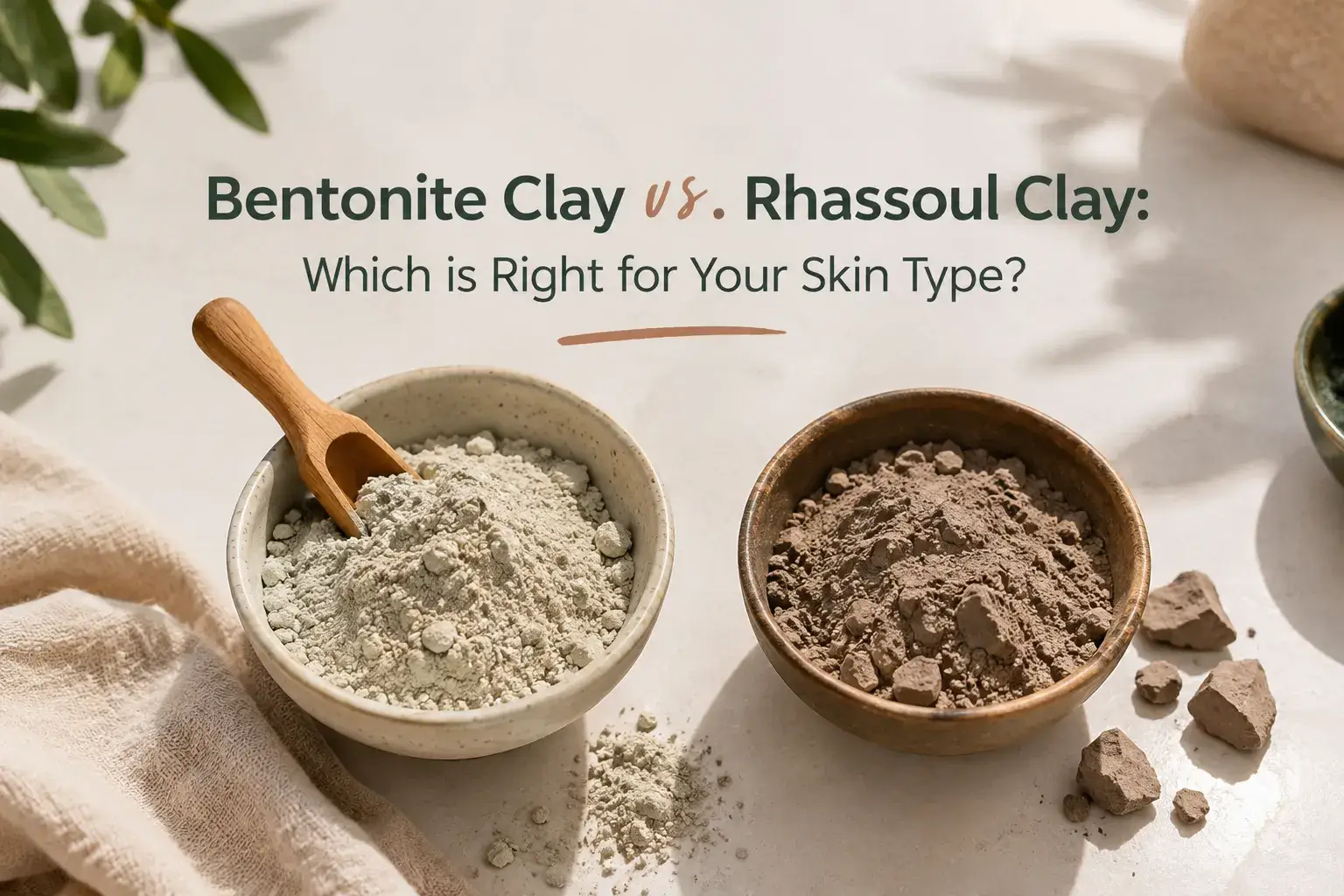 Bentonite Clay vs. Rhassoul Clay