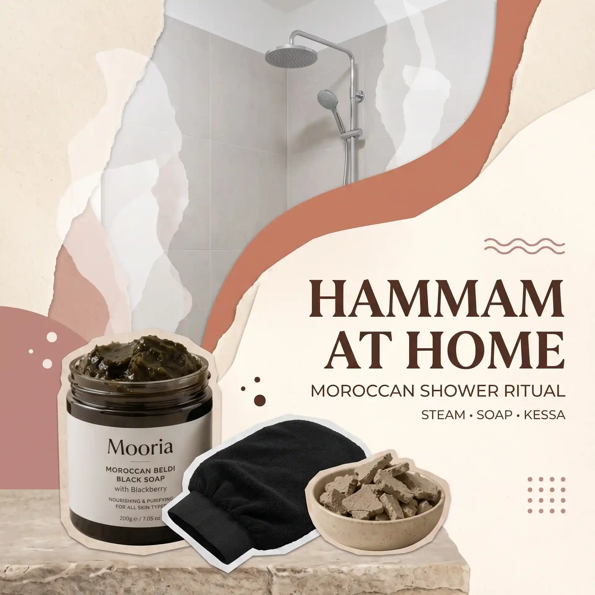 Moroccan Shower Routine: How to Recreate a Hammam Steam