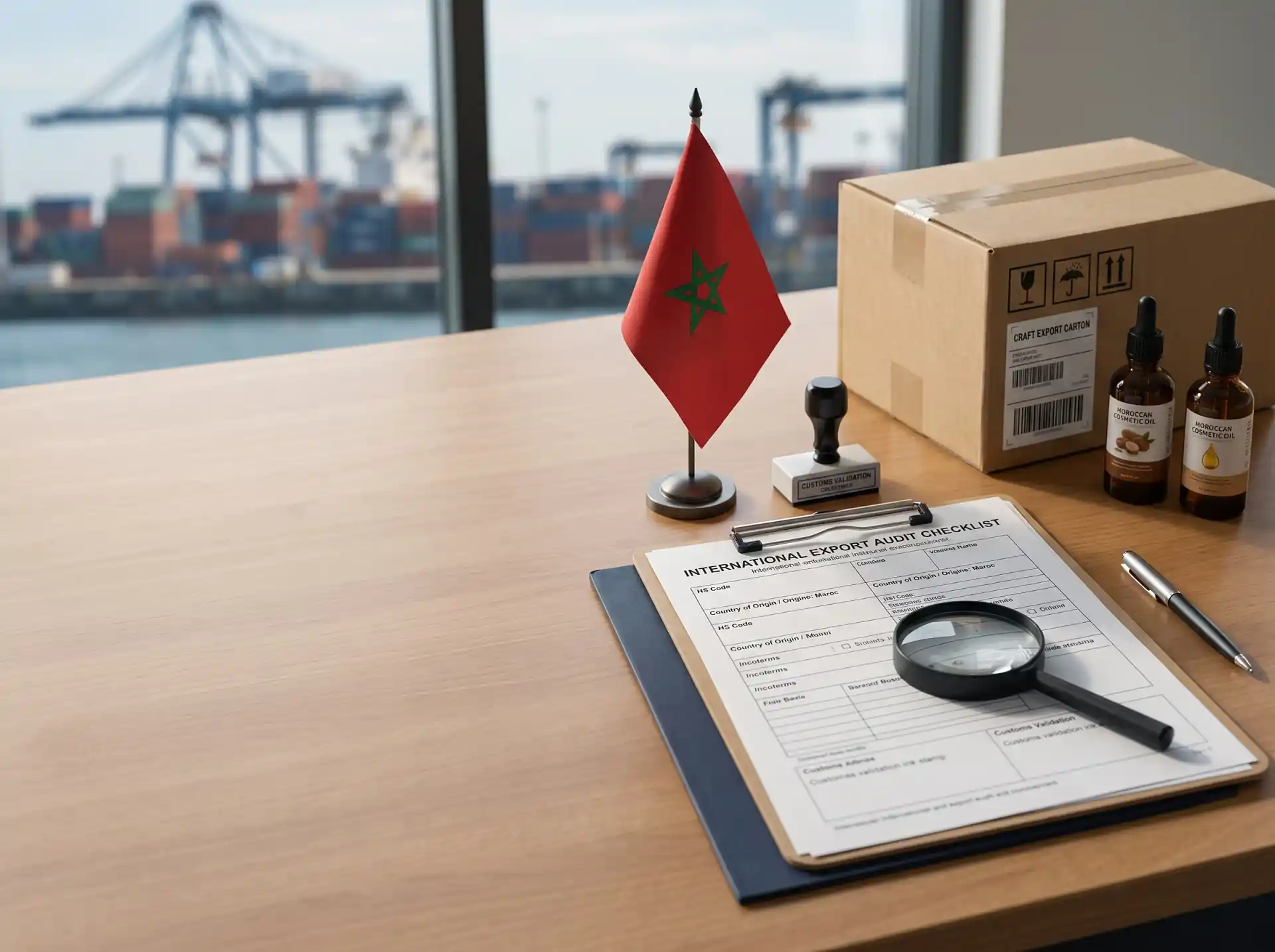 Export compliance audit of contracts and certificates of origin