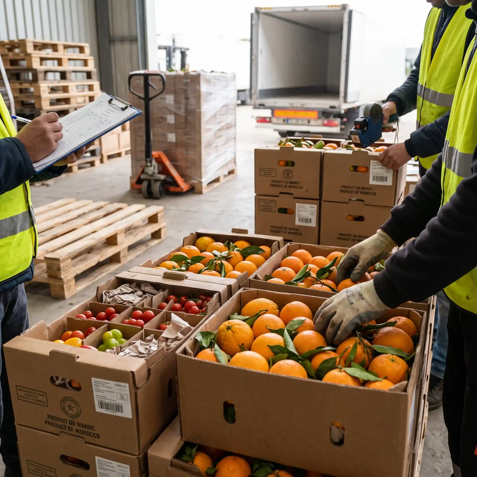Moroccan fresh produce ready for export